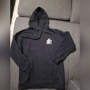 Juicy Couture Black Sweatshirt with Silver Logo